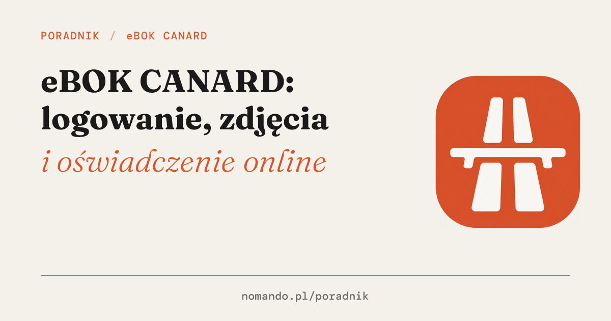 eBOK CANARD: logowanie, zdjęcia i oświadczenie online